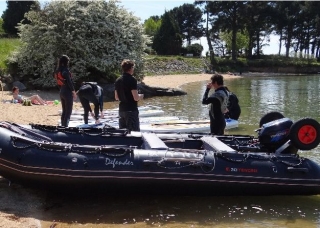  Stand up paddle school boat 